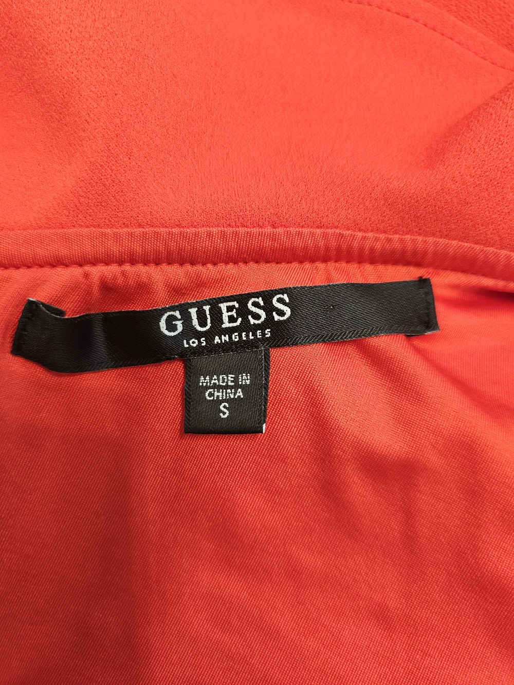 Guess One-Shoulder Red Ruffle Jumpsuit - Picture 3 of 3